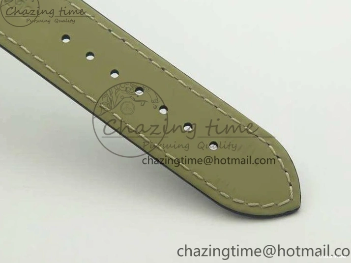 0218 Fashionable De Ville Prestige Real Power Reserve SS TW 1:1 Best Edition White Dial Blue Markers On Leather Strap A 8094